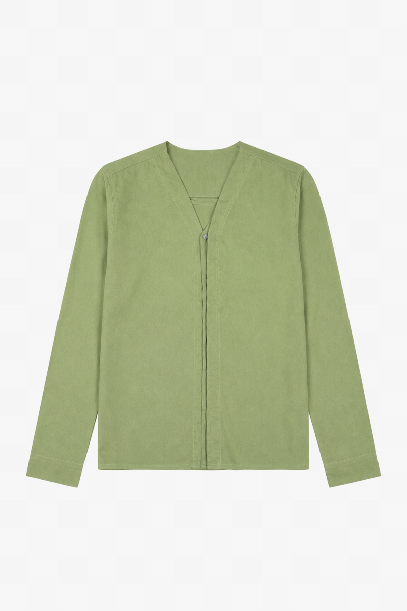 Camisa Ml Kut, em Linho - Verde Oliva